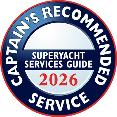Captain's Recommended Service 2026, Superyacht Services Guide badge